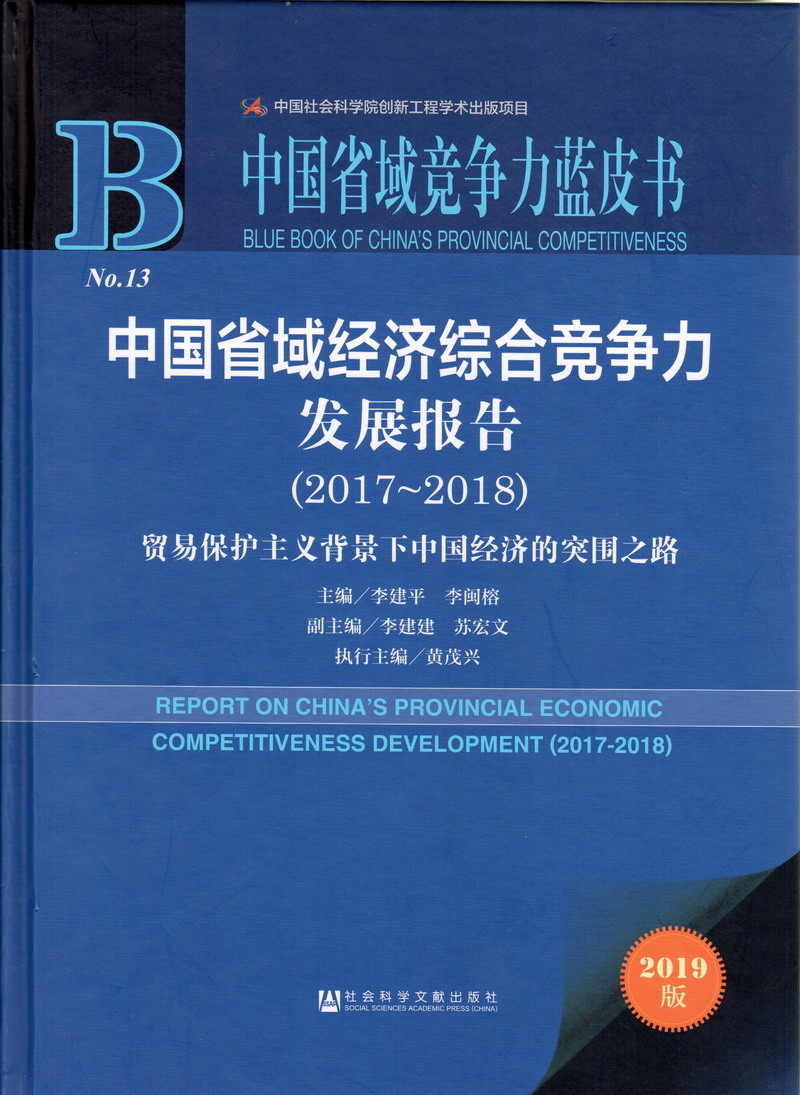 大奶子网站中国省域经济综合竞争力发展报告（2017-2018）